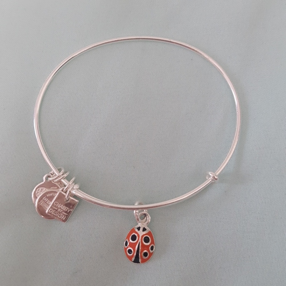 Alex & Ani new style silver Ladybug